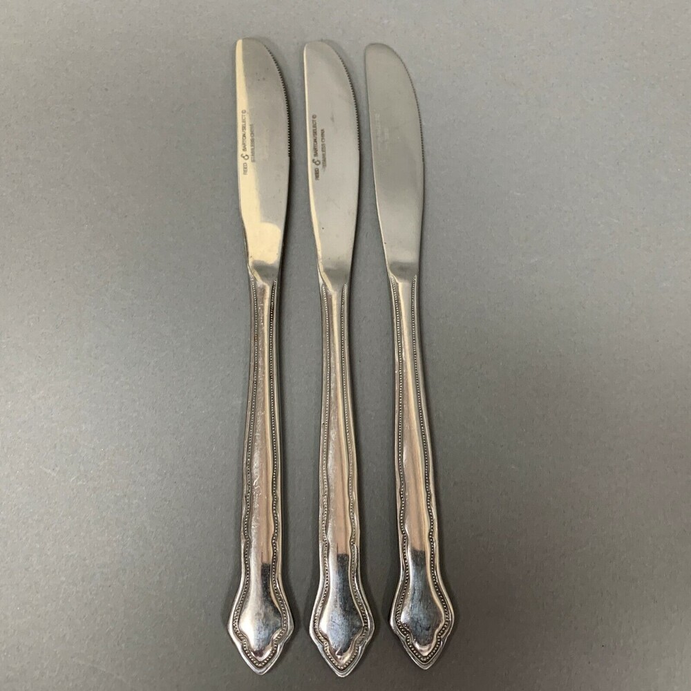 Reed & Barton Select Carriage? Knives Stainless Steel Flatware Lot of 3